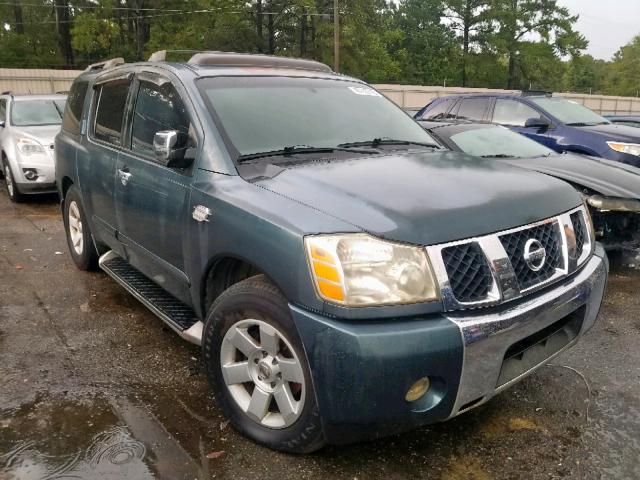 5N1AA08A34N726776 - 2004 NISSAN ARMADA SE GREEN photo 1