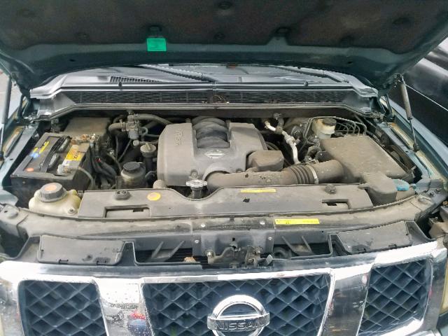 5N1AA08A34N726776 - 2004 NISSAN ARMADA SE GREEN photo 7