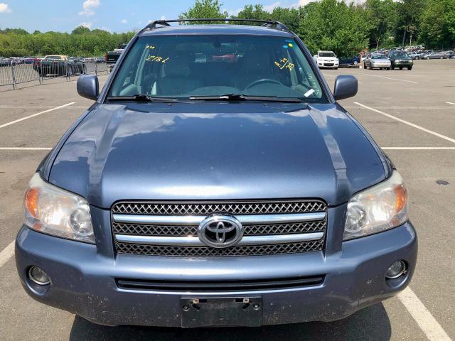 JTEEW21A760023755 - 2006 TOYOTA HIGHLANDER BLUE photo 4