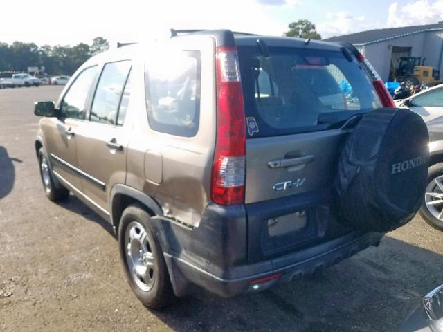 JHLRD685X5C019114 - 2005 HONDA CR-V LX BROWN photo 3