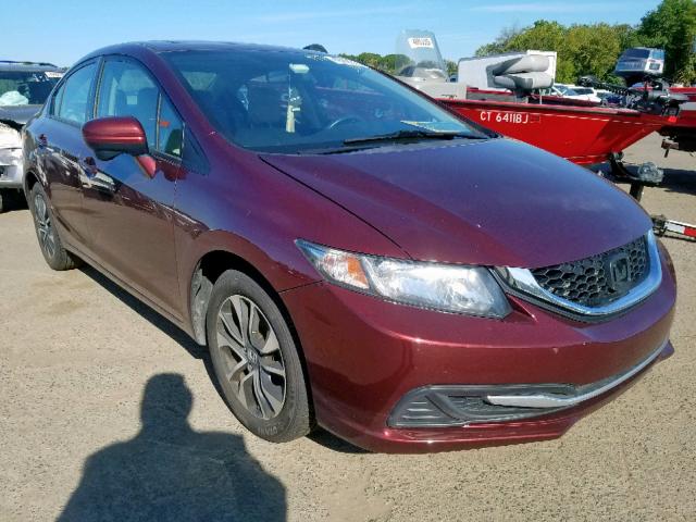 19XFB2F80EE218158 - 2014 HONDA CIVIC EX BURGUNDY photo 1