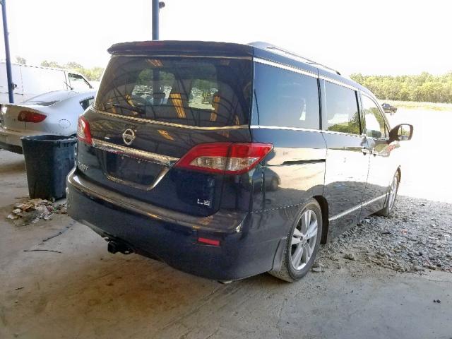 JN8AE2KP4C9049069 - 2012 NISSAN QUEST S BLACK photo 4