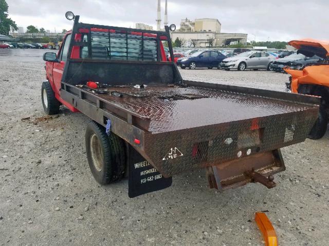 2FDJF37F6TCA72182 - 1996 FORD F350 RED photo 3