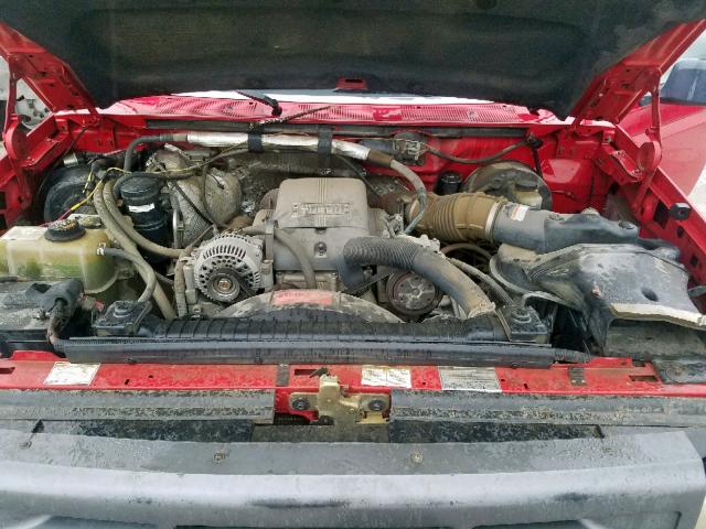 2FDJF37F6TCA72182 - 1996 FORD F350 RED photo 7