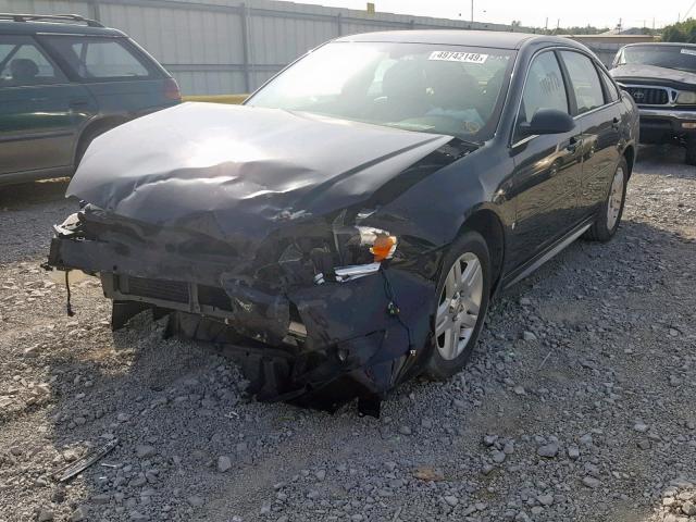 2G1WC57MX91292208 - 2009 CHEVROLET IMPALA 2LT BLACK photo 2