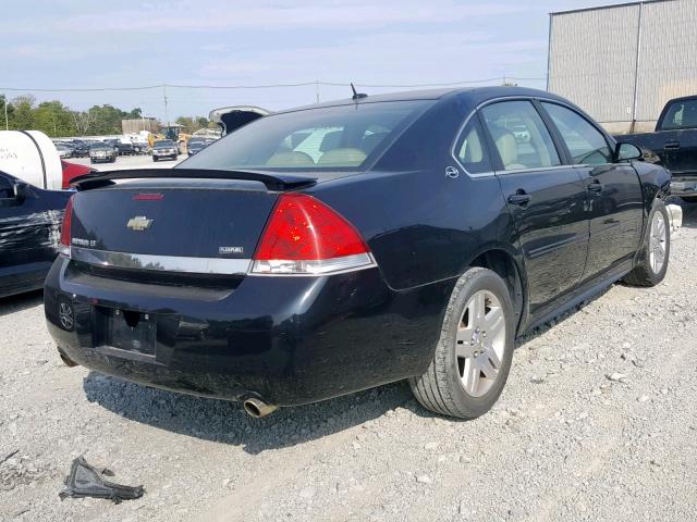 2G1WC57MX91292208 - 2009 CHEVROLET IMPALA 2LT BLACK photo 4