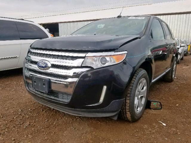 2FMDK3JC6DBC62501 - 2013 FORD EDGE SEL BLACK photo 2