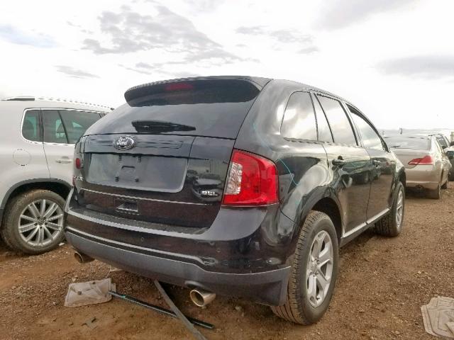 2FMDK3JC6DBC62501 - 2013 FORD EDGE SEL BLACK photo 4