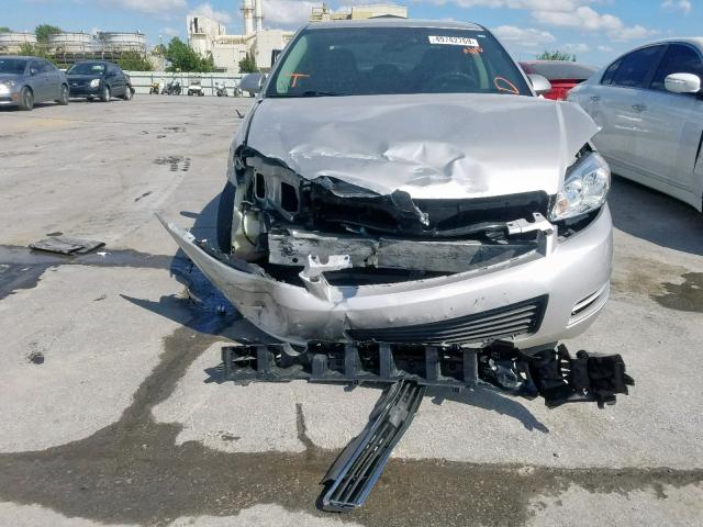 2G1WT55K281313164 - 2008 CHEVROLET IMPALA LT SILVER photo 9