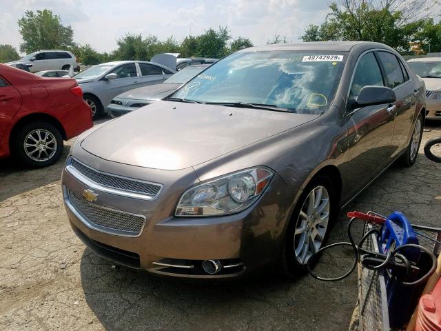 1G1ZE5E73AF320044 - 2010 CHEVROLET MALIBU LTZ ყავისფერი ფოტო 2