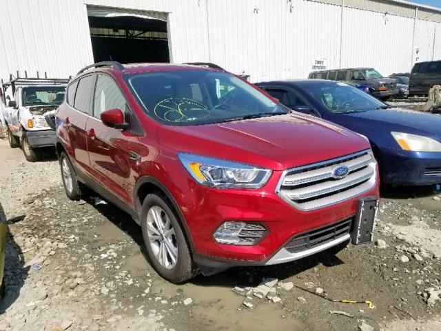 1FMCU0HD0JUD53692 - 2018 FORD ESCAPE SEL RED photo 1