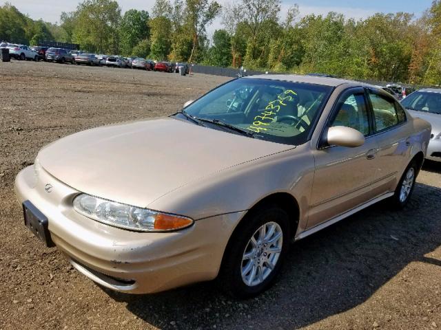 1G3NL52T31C210139 - 2001 OLDSMOBILE ALERO GL BEIGE photo 2