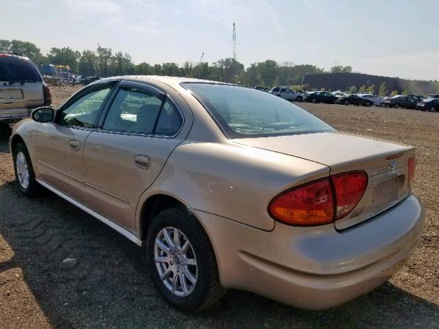 1G3NL52T31C210139 - 2001 OLDSMOBILE ALERO GL BEIGE photo 3