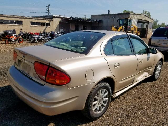 1G3NL52T31C210139 - 2001 OLDSMOBILE ALERO GL BEIGE photo 4