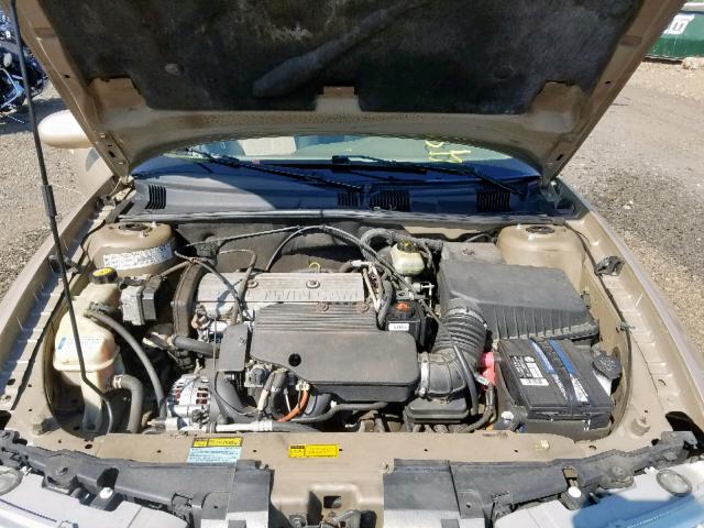 1G3NL52T31C210139 - 2001 OLDSMOBILE ALERO GL BEIGE photo 7