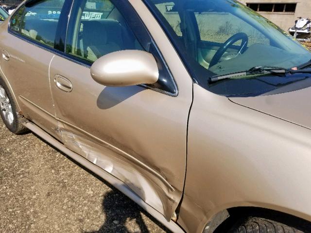 1G3NL52T31C210139 - 2001 OLDSMOBILE ALERO GL BEIGE photo 9