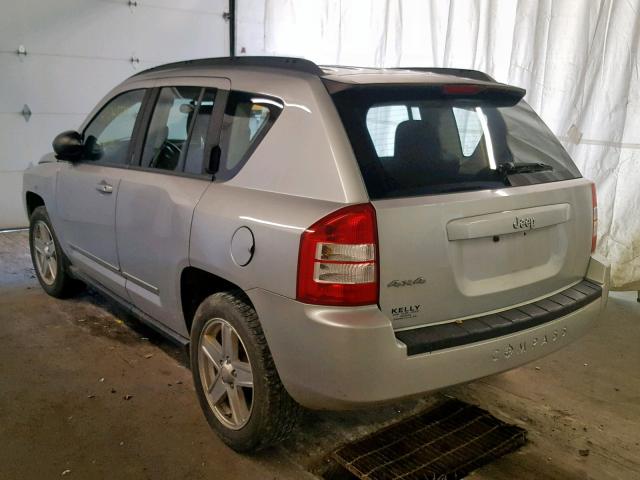 1J4NF4FB2AD560322 - 2010 JEEP COMPASS SP SILVER photo 3