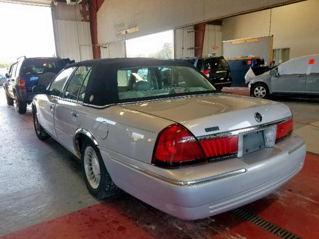 2MEFM75W9YX646105 - 2000 MERCURY GRAND MARQ SILVER photo 3