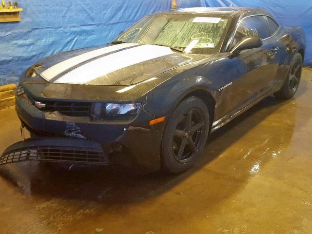 2G1FB1E38F9237999 - 2015 CHEVROLET CAMARO LS BLACK photo 2