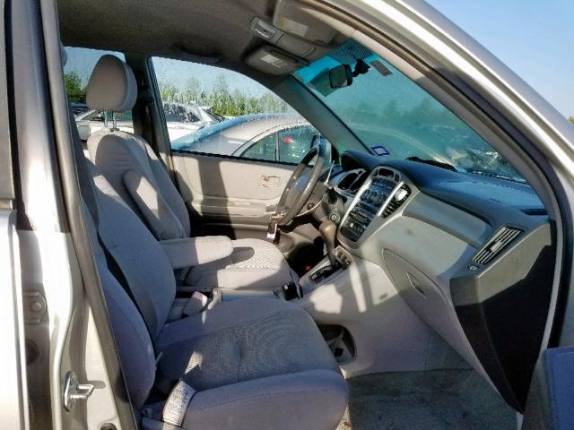 JTEDP21A740038360 - 2004 TOYOTA HIGHLANDER SILVER photo 5