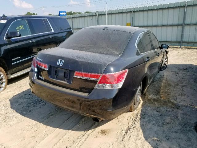 1HGCP2F80BA100874 - 2011 HONDA ACCORD EXL BLACK photo 4