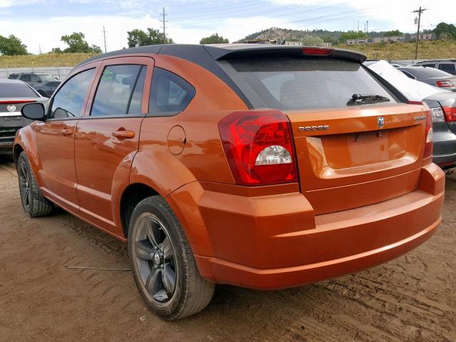 1B3CB9HB7BD114334 - 2011 DODGE CALIBER UP ORANGE photo 3