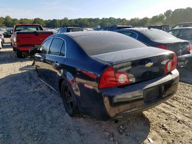 1G1ZC5E05AF198165 - 2010 CHEVROLET MALIBU 1LT BLACK photo 3