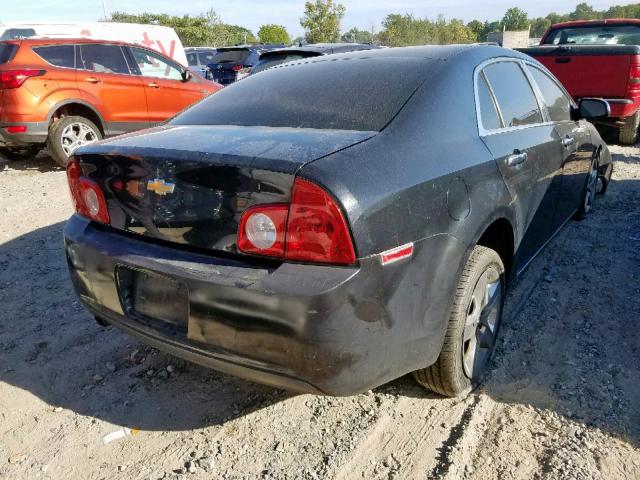 1G1ZC5E05AF198165 - 2010 CHEVROLET MALIBU 1LT BLACK photo 4
