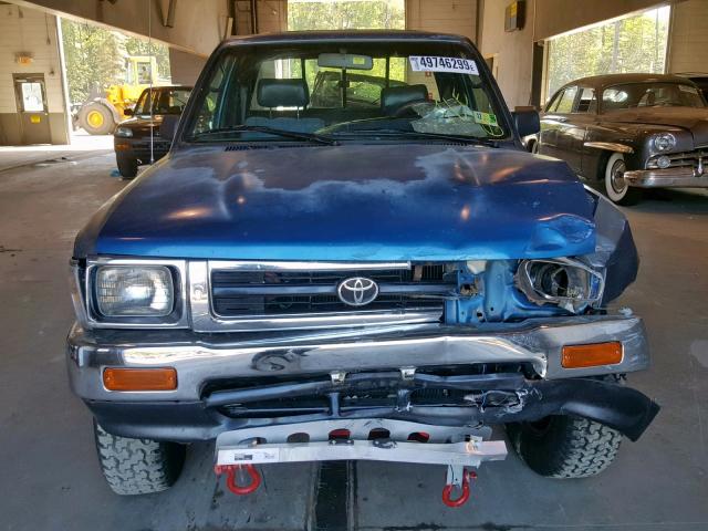 4TARN13P9RZ308862 - 1994 TOYOTA PICKUP 1/2 BLUE photo 9