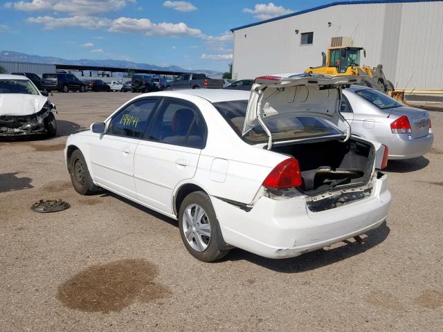 2HGES26753H588656 - 2003 HONDA CIVIC EX WHITE photo 3