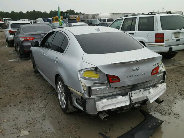 JNKCV61E99M309515 - 2009 INFINITI G37 BASE GRAY photo 3