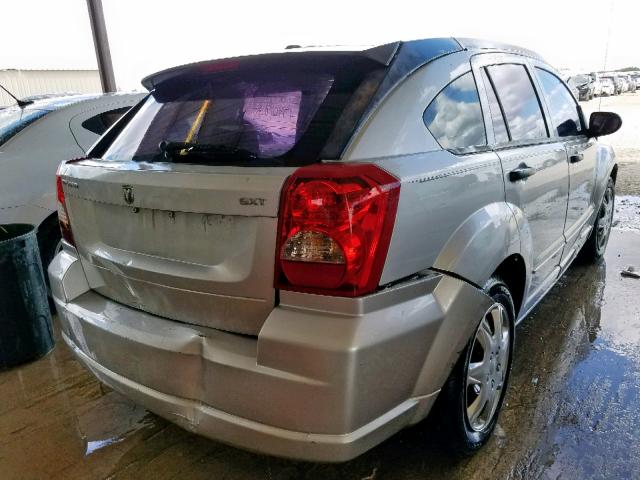 1B3HB48B47D575751 - 2007 DODGE CALIBER SX SILVER photo 4