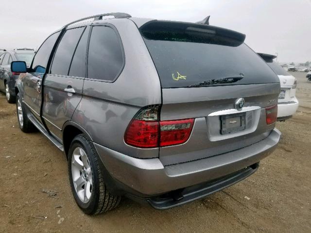 5UXFA13536LY32118 - 2006 BMW X5 3.0I GRAY photo 3