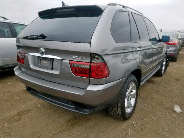 5UXFA13536LY32118 - 2006 BMW X5 3.0I GRAY photo 4