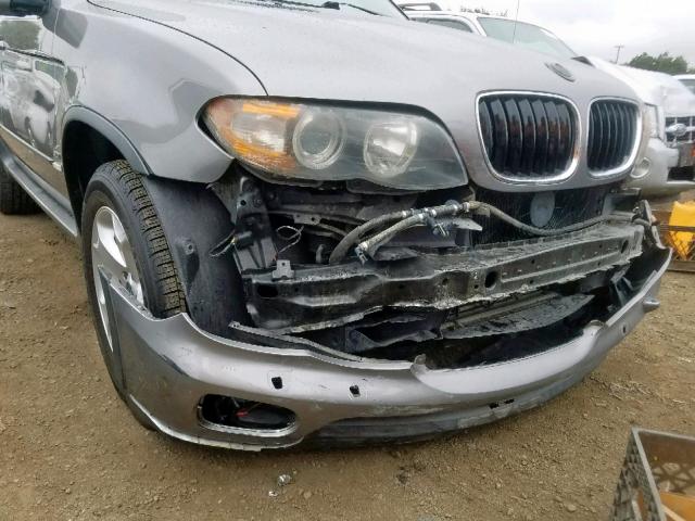 5UXFA13536LY32118 - 2006 BMW X5 3.0I GRAY photo 9