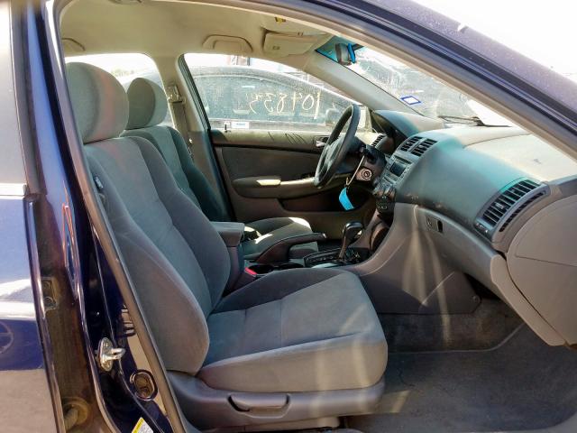 1HGCM56387A033799 - 2007 HONDA ACCORD SE BLUE photo 5