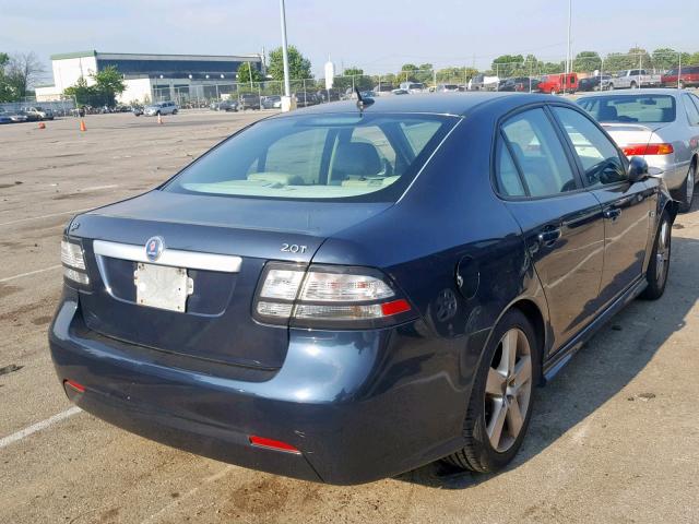 YS3FB49Y491001530 - 2009 SAAB 9-3 2.0T BLUE photo 4