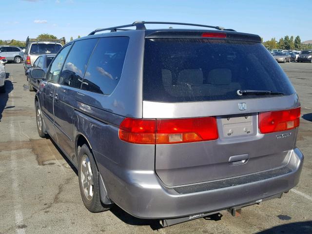 2HKRL187XYH551881 - 2000 HONDA ODYSSEY EX GRAY photo 3