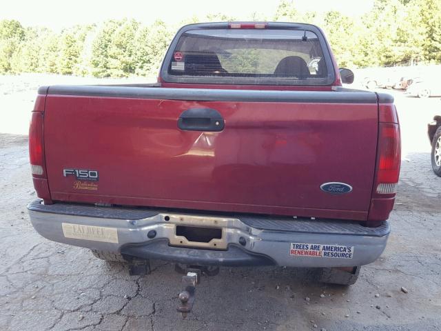 2FTRF18214CA45027 - 2004 FORD F-150 HERI RED photo 6