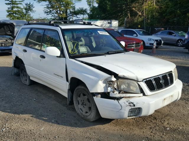 JF1SF65691G756285 - 2001 SUBARU FORESTER S WHITE photo 1