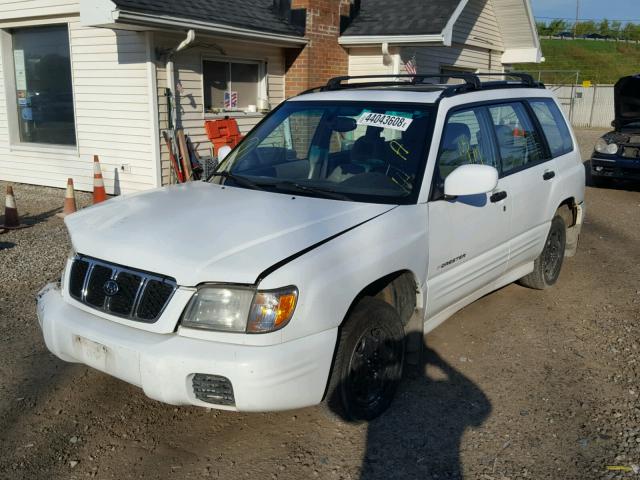 JF1SF65691G756285 - 2001 SUBARU FORESTER S WHITE photo 2