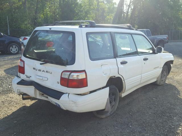 JF1SF65691G756285 - 2001 SUBARU FORESTER S WHITE photo 4