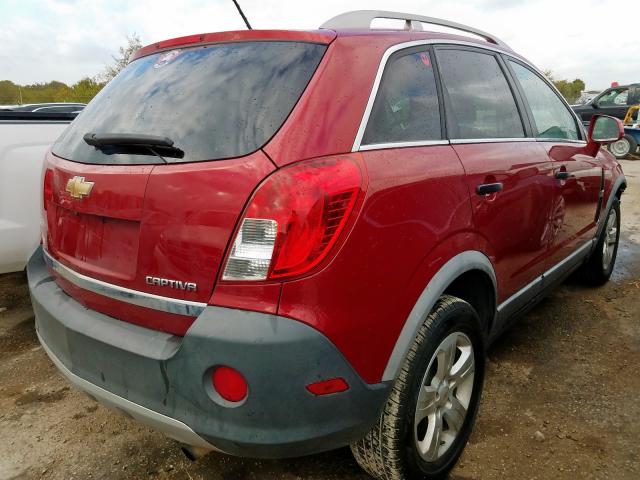 3GNAL2EK6ES551560 - 2014 CHEVROLET CAPTIVA LS 勃艮第红 照片 4
