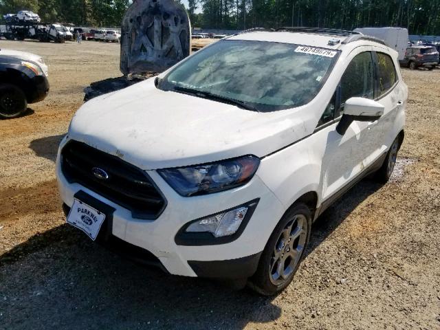 MAJ6P1CL0JC246716 - 2018 FORD ECOSPORT S WHITE photo 2