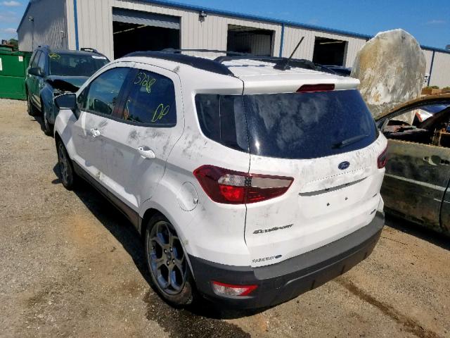 MAJ6P1CL0JC246716 - 2018 FORD ECOSPORT S WHITE photo 3