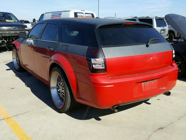 2D4FV47V27H672154 - 2007 DODGE MAGNUM SXT RED photo 3