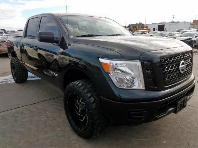 1N6AA1EJ5JN542110 - 2018 NISSAN TITAN S BLACK photo 1