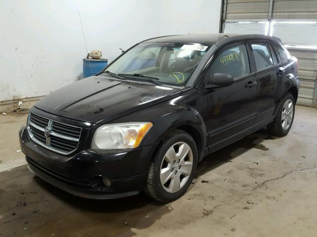 1B3HB48B57D260215 - 2007 DODGE CALIBER SX BLACK photo 2