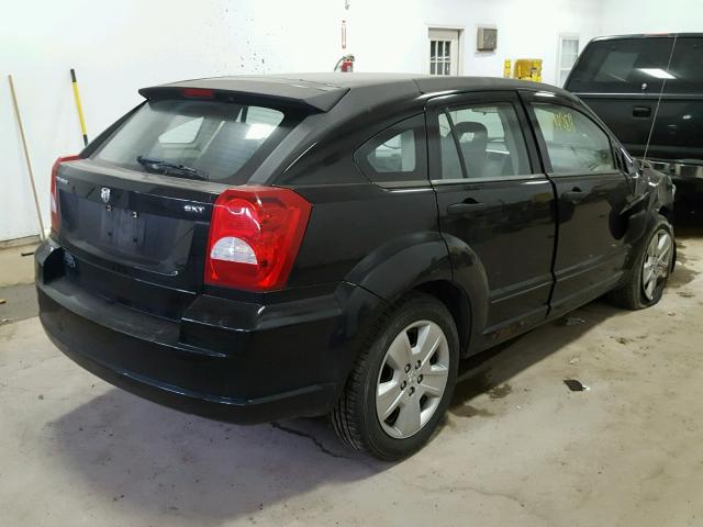 1B3HB48B57D260215 - 2007 DODGE CALIBER SX BLACK photo 4