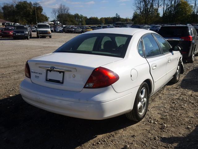 1FAFP55272G265432 - 2002 FORD TAURUS SES WHITE photo 4